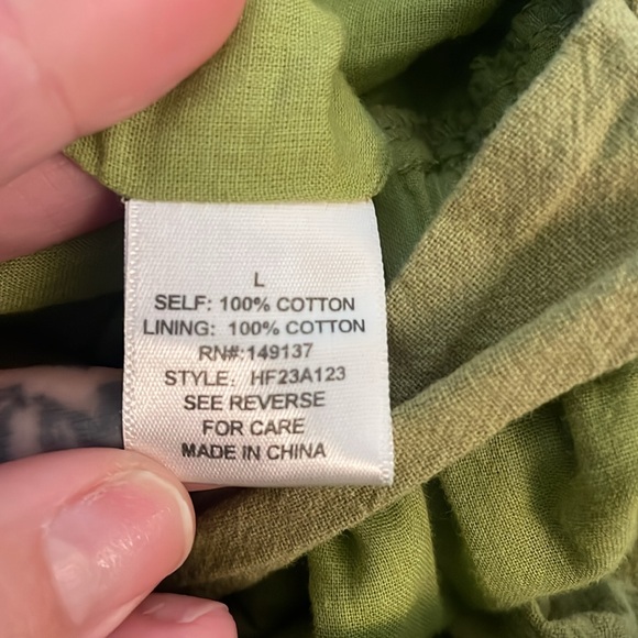 HYFVE Olive Green Square Neck Puff Sleeve Maxi Dress - Picture 8 of 8